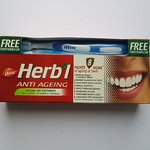 DABUR HERBL "АНТИ-ВОЗРАСТНАЯ" зубная паста 150г+щетка
