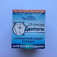Зубной порошок "Дентогин" для всей семьи Triuga 65г