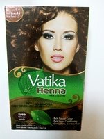 Индийская каштановая краска для волос с хной Vatika Henna 