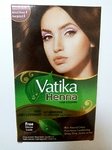 Индийская коричневая краска для волос с хной Vatika Henna