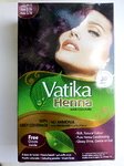 Индийская краска для волос Слива с хной Vatika Henna